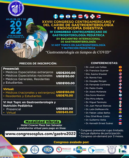 XXVIII Congreso Centroamericano y del Caribe de Gastroenterología y Endoscopía Digestiva